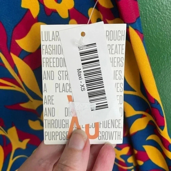 Lularoe Maxi Dress XS New NWT Super Cute Floral for Summer! - Picture 3 of 5